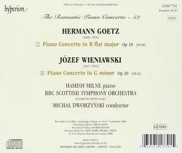 Hamish Milne, Michał Dworzyński - The Romantic Piano Concerto Vol. 52: Goetz & J. Wieniawski: Piano Concertos (2010)