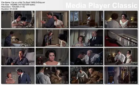 Drama (Richard BROOKS) Cat on a Hot Tin Roof [DVDrip] 1958
