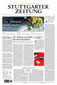 Stuttgarter Zeitung Stadtausgabe (Lokalteil Stuttgart Innenstadt) - 21. September 2017