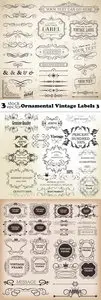 Vectors - Ornamental Vintage Labels 3