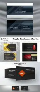 Vectors - Dark Business Cards