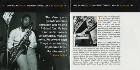 Sonny Rollins Quartet with Don Cherry - Complete Live at the Village Gate 1962 (2015) {6CD Set, Solar Records 4569959}