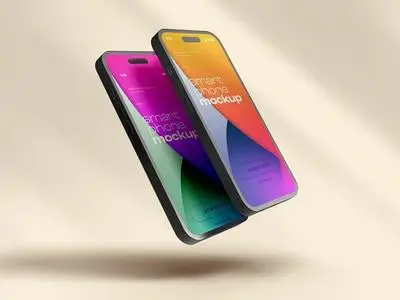 Smart Phone Mockup Design with Editable Background 535891760