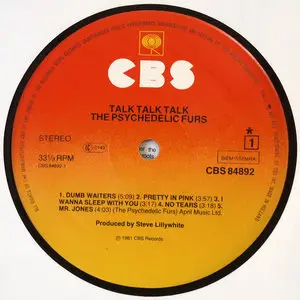 The Psychedelic Furs - Talk Talk Talk (Dutch 1st pressing) + Bonus 7", Vinyl rip in 24 Bit/96 Khz + CD-format 