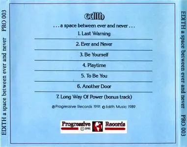 Edith - ... A Space Between Ever And Never ... (1989)