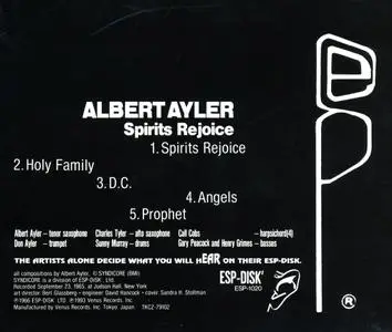 Albert Ayler - New York Eye And Ear Control (1964) {ESP-Disk Japan}
