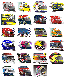 23 F1 Helmets CDR