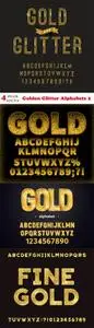 Vectors - Golden Glitter Alphabets 2