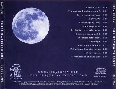 Tony Carey - The Boystown Tapes (1999) [Re-Up]