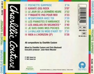 Charlélie Couture - Pochette Surprise (1981) {2001 Island}