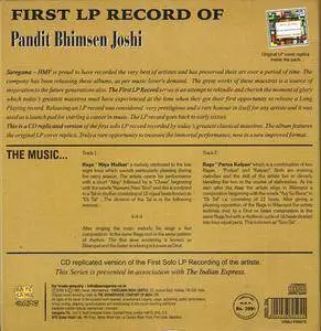 Pandit Bhimsen Joshi - First LP Record Of... (2005) {Saregama} **[RE-UP]**