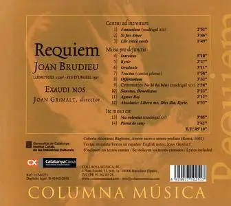 Joan Grimalt, Exaudi Nos - Joan Brudieu: Requiem (2011)