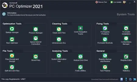 Asmwsoft PC Optimizer 2021 v12.0.3102