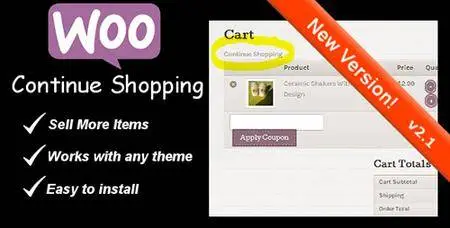 CodeCanyon - WooCommerce Continue Shopping Link v3.1 - 6380456