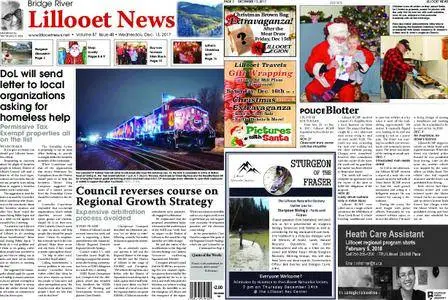 Bridge River Lillooet News – December 13, 2017