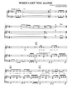 When I Get You Alone - Glee TV Series, Glee Cast, The Warblers (Piano-Vocal-Guitar)