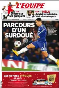 L'Equipe du Vendredi 26 Décembre 2014