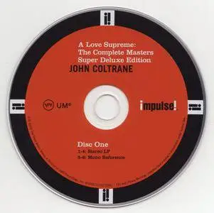 John Coltrane - A Love Supreme: The Complete Masters - Super Deluxe Edition (2015) {3CD Impulse! B0023727-02 rec 1964}