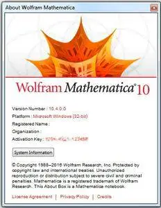 Wolfram Mathematica 10.4.0