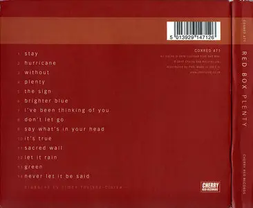 Red Box - Plenty (2010) 2CD Limited Edition