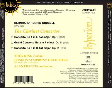 Thea King, London Symphony Orchestra, Alun Francis - Crusell: Clarinet Concertos (2005) Re-Up