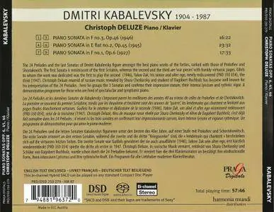 Christoph Deluze - Dmitri Kabalevsky: Piano Sonatas Opp. 6, 45, 46 (Nos. 1-3) (2011)