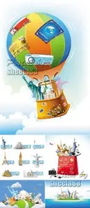 Famous Historical Monuments Vector