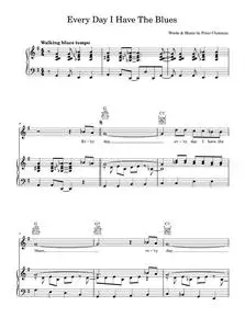 Every Day I Have The Blues - B.B. King (Piano-Vocal-Guitar (Piano Accompaniment))