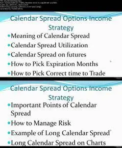 Innovative Calendar Spread Options Income Strategy with Plan