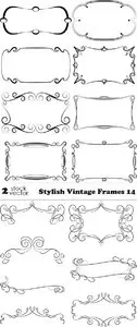 Vectors - Stylish Vintage Frames 14