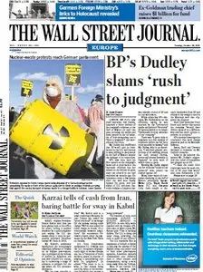 Wall Street Journal Europe October 26 2010