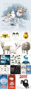Sheeps & Goats Vector