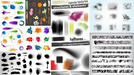 Varied Vector Brushes Collection for Illustrator