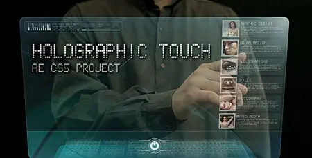Holographic touch - Project for After Effects (VideoHive)