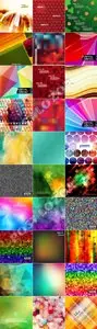 Abstract multicolored collection vector backgrounds