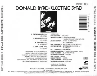 Donald Byrd - Electric Byrd (1970) (Remastered 1996)