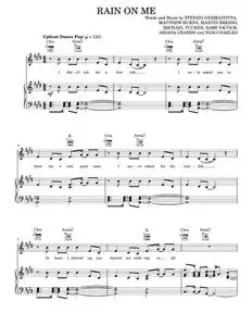 Rain On Me - Ariana Grande, Lady Gaga, Lady Gaga & Ariana Grande (Piano-Vocal-Guitar)