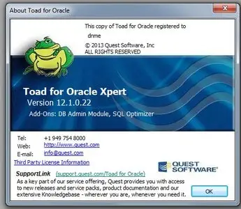 Quest Toad DBA Suite for Oracle (64bit) 12.1 Commercial 