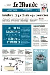 Le Monde du Vendredi 12 Avril 2024