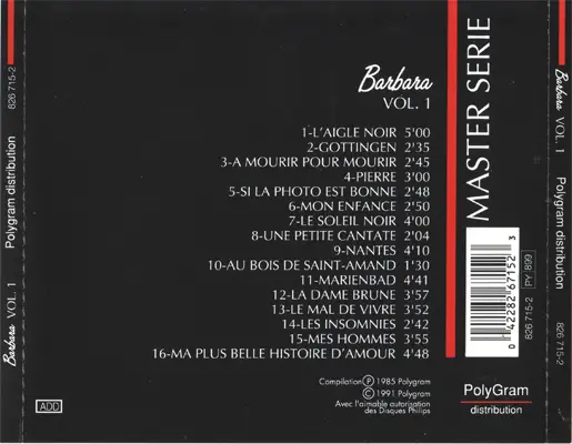 Barbara - Barbara (Master Serie Vol. 1) [1985, CD ReIssue 1991]