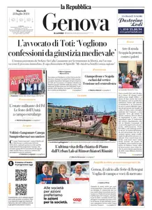 la Repubblica Genova - 23 Luglio 2024