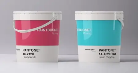 Plastic Paint Bucket Mockup Set 5034716