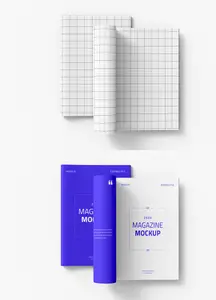 Open Magazine Mockup Template 1634007263