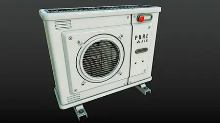 Blender/Substance Painter: 3D Air Conditioner