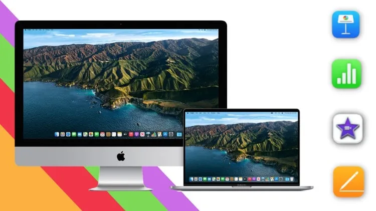 Mac macOS Apps - Numbers, Pages, Keynote & iMovie - Guide