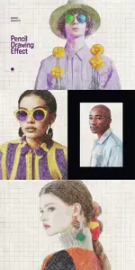 Pencil Drawing Photo Effect for Photoshop