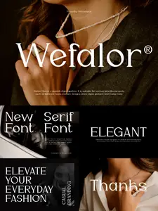 Wefalor - Modern Serif Font