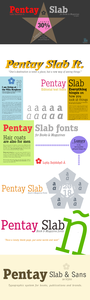 Pentay Slab Font Family