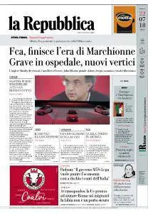 la Repubblica - 22 Luglio 2018