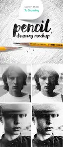 GraphicRiver - Pencil Drawing Mockup - Photo To Sketch Converter